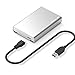 Produktbild Mobiles Laufwerk 1 TB 2 TB 3 TB 500 G Externes Festplattenlaufwerk 2,5"USB-C (USB 3.1 Gen2) 6 Gbit/s für PC MAC,Silver,1TB