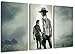 Produktbild the walking dead 3-teilig auf Leinwand- Gesamtformat: 120x80 cm fertig gerahmte Kunstdruckbilder als Wandbild - Billiger als Ölbild oder Gemälde - KEIN Poster oder Plakat