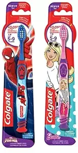 Colgate Kids Barbie & Spiderman Ultra Soft Toothbrush (2 Toothbrushes)