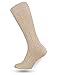 Produktbild TK Gruppe Timo Klingler Unisex lang Trachtensocken Trachtenstrümpfe Strümpfe Zopfmuster Socken beige Oktoberfest Damen und Herren 43-46 aus Baumwolle, Leinen uvm.
