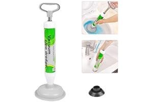 FOROREH Hochdruck Saugglocke Abflussreiniger Hochdruck Abflusspumpe Toilettenstößel mit 2 Saugnäpfen (groß&klein), Rohrreiniger Reinigungspumpe für Toilette, Badewanne, Waschbecken, Dusche, Wanne