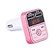 Produktbild Gaddrt Dual USB Bluetooth 4.1 Freisprecheinrichtung Car Kit FM Transmitter MP3 Player A2B2 (Pink)