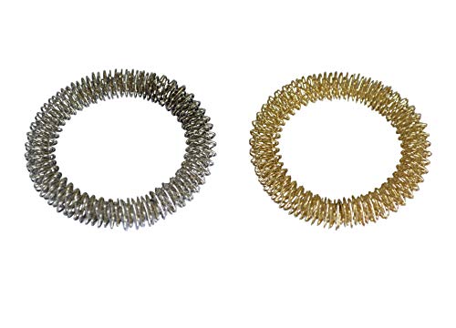 Juego de anillos para masaje de manos (color de oro y de plata) - Leonidov