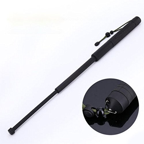 Preisvergleich Produktbild Hanbaili Verlängerungs-55.5CM einziehbare Stöcke Selbstverteidigungs-Stock-linker Stock, flexibel und Starre Selbstverteidigung wesentlich für Tätigkeiten im Freien Männer-Frauen-persönlicher Schutz
