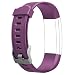 Produktbild Juboury Smart Bracelet Ersatzbänder Fitness Tracker Verstellbarer Ersatzband Silikon Ersatz Straps Armband Uhrenarmband Ersatz-Zubehör Sport Armband(Violett)