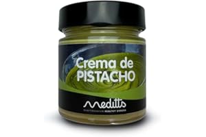 Meditts - Crema de Pistacho 15% 200 gr | Crema Natural Pistachos | Apta para Dieta Keto, Vegana y Vegetariana | Sin Conservantes | Rica en Proteínas y Fibra