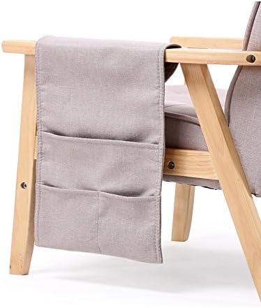 Midmade Sofa Couch Chair Hanging Organizer Side Bags for Storage Magazine Book TV Remote (light grey)