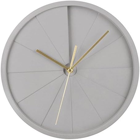 Cult Living Quinn Concrete Round Wall Clock, Grey