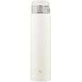 Zojirushi SM-SF60-WM Water Bottle, Direct Drinking, One-Touch Opening, Stainless Steel Mug, 20.3 fl oz (600 ml), Pale White