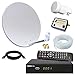 Produktbild Digital SAT Anlage 60cm + HD RECEIVER + 10m Kabel + Opticum single LNB + SAT Finder = HD Komplett Set (3 Farben wählbar)