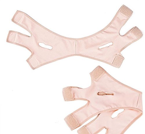 Gesicht Abnehmen Maske, V Gesicht Kinn Wange anheben Maske Gürtel-Band-Bügel, CIDBEST® Abnehmen Wange Schutzmaske, Damen Gesichtsmaske, Anti-Aging & Face Slimming Gesichtsbandage Gesichtsformer - 3