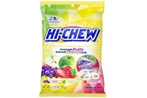 Hi-Chew Original Mix Chew Sweets with Strawberry, Apple and Grape Flavour, 100 g