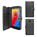 Produktbild Motorola Moto C Plus schwarze Geldbörse Buch Flip Tasche Case Hülle