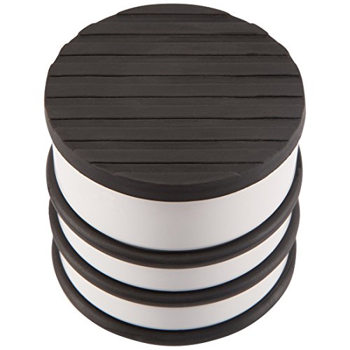 Levivo Türstopper, Türpuffer aus Edelstahl im 4er-Set, Weiß - 3
