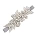 DDLBiz® Stirnbänder Strass Blume Haar-Accessoires für Mädchen Baby-Haar-Band (Grau)