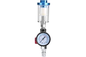 Joyzan Air Pressure Regulator, Air Gauge Filter Air Tool Compressor Water Oil Separator Spray Gun Air Regulator for Spray Guns and Airlines 0~140psi