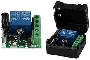 NINGWANG 12V 1CH 433MHz RF interrupteur de commande a distance sans Module de relais recepteur universel 433 MHz Kit de bouton de l'emetteur Diy