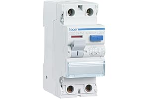 Hager CDC748M Interruptor Diferencial Tipo AC, 2P, 40A, 30mA