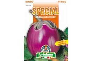 L'ORTOLANO Sementi di ortaggi ibride e selezioni speciali ad uso amatoriale in buste termosaldate (80 varietà) (MELANZANA BEATRICE F1)