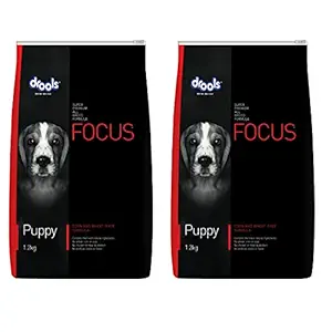 Drools Focus Puppy Super Dog Food 1.2kg (Pack of 2)