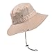Produktbild HHyyq Men's UV Protection Outdoor Sun Hat with Neck Protection Foldable Hiking Hiking Hat Waterproof Boonie Bucket Hat(Khaki)