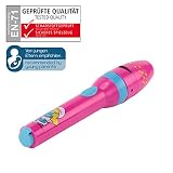 DIE SCHLÜMPFE Kinder-Taschenlampe / Projektionslampe Projektionsleuchte Mädchen pink – Lampe mit Projektor for girls – bestätigte Kindersicherheit von ANSMANN - 2