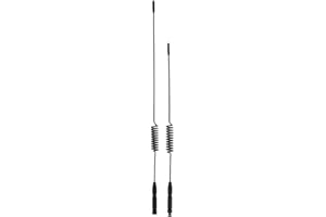 DILWE Antenne Dekoration Flagge, RC Klettern Auto Antenne L29cm Simulation Signalleitung Mit Flagge Für SCX10 9004 Modell Auto(Signal lang + kurz)