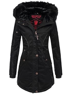 Marikoo Designer Damen Winter Parka warme Winterjacke Mantel Jacke B372