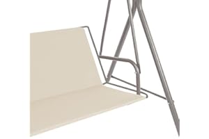 GREMEX Replacement Cover Hollywood Swing 106 x 150 cm - Durable Hollywood Swing Seat Cover - Weather-Resistant Replacement Swing Cover - Seat Cushion for Hollywood Swing - Ecru Protective Cover