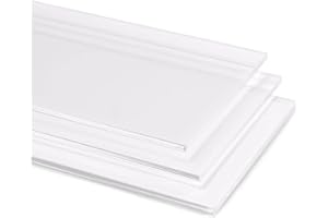 TIELO 5mm Plexiglas Clear Transparent Gloss Acrylic Perspex Plastic Sheet Panel with Finished Polished Edges - Various Sizes (A4-29.7cm x 21cm)