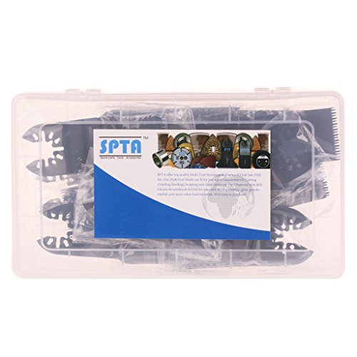 SPTA 14tlg Sägeblätter Sägeblattsortiment Multifunktionswerkzeug Multitool Zubehor für Fein Multimaster und Bosch Black und Decker Genesis Bosch Dremel Ridgid Ryobi Makita Milwaukee Dewalt Chicago Stainley Skil Haussmann Craftsman Multitool - 2