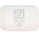 O-C Hope Words Outdoor Indoor Antiskid Absorbent Bedroom Livingroom Bath...