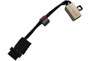 AKUYAO DC IN Power Jack - Conector de carga para Dell XPS 13 9350 9343 9360 9370 P54G P54G001 P54G002 0P7G3 (longitud: 6 cm)