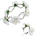 Price comparison product image Bridal Flower Wreath Headband Crown Garland Halo Headdress with Floral Wrist Band for Wedding Festivals Seaside Resort Beach Accessories