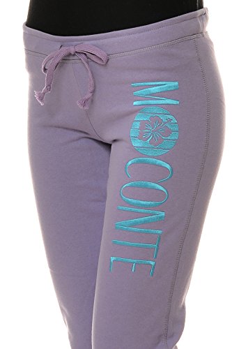 M.Conte Damen Sommer Jogginghose Sweathose ohne Bündchen, lang Jersey-Hose im Sport-Stil mit offenem Beinabschluss S M L XL Rosita - 3