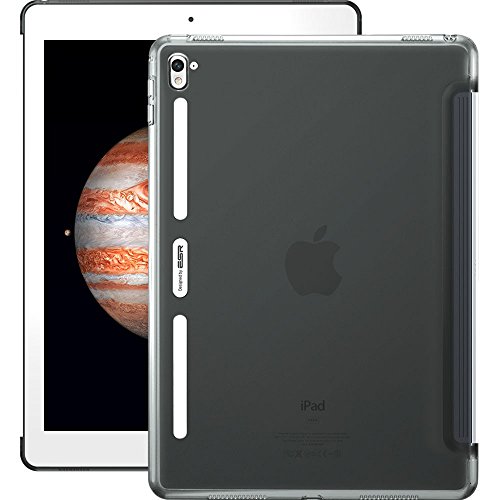 iPad Pro 9.7 Hülle, ESR® Durchscheinend Hintere Abdeckung (Silikon Rahmen + Hart PC Zurück) mit Kühlloch Schutzhülle für iPad Pro 9.7 (Grau)