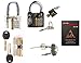 Produktbild Lock Picking Übungsschlosser 4 Stück !! Lockpicking Anleitung/ Handbuch Sonderpreis !! Übungsschloss Haustüre und Bügelschloss Dietrich Lockpicking Lock picking, Locksmith