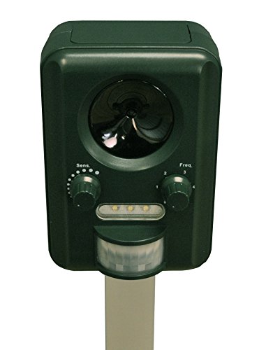 Batería ultrasónica Selections. Repelente por ultrasonidos para gatos, zorros, perros y roedores (funciona con pilas)