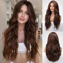 AGPtek Lange Lockenperücke - Blond, Synthetisch, Mit Haarnetz, Für Cosplay & Alltag