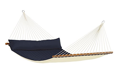 La Siesta North American Style Alabama King Size Hammock with Spreader Bars - Navy Blue