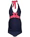 The Essential One - Bow Detail Maternity Tankini - Navy - 10 - EOM125