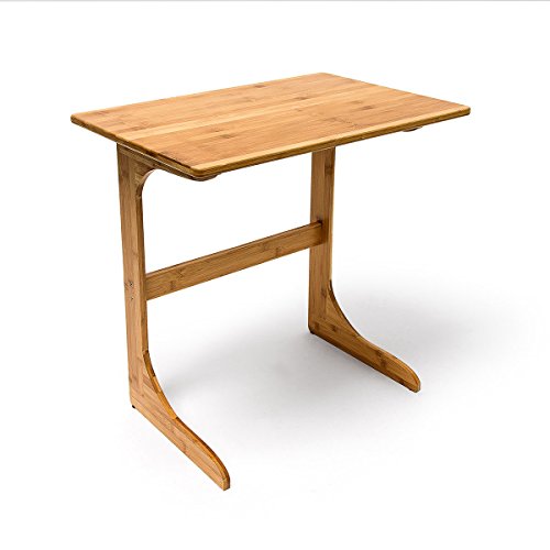 Relaxdays Laptoptisch Bambus H x B x T: ca. 62,5 x 60 x 40 cm Beistelltisch als auch als Notebook-Couchtisch aus Holz mit praktischer Ablage und optimaler Arbeitshöhe aus hochwertigem Bambus, natur - 3