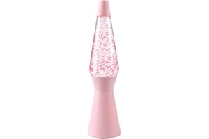 I-TOTAL® - Lampe à Lave (BASE ROSE PAILLETTES 40CM)