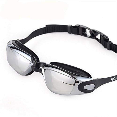 Adjustable Adult Non-Fogging Anti UV Swimming Goggles Swim Glasses , black