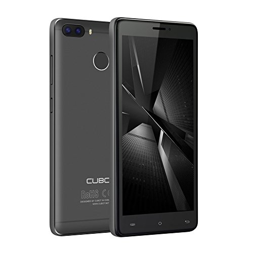 Cubot H3 4G Smartphone Ohne Vertrag (5.0 Zoll (12.7cm) Touch-Display Handy, 6000mAh Batterie, Micro USB mit OTG Funktion, 32GB Speicher, RÃ¼ckseitige 13MP+0.3MP Dual Pixel Kamera, Android 7.0) Schwarz