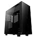 Produktbild anidees AI-Crystal-Lite Steel / Tempered Glas ATX PC Gaming Gehäuse kompatibel mit E-ATX, Fanless - Schwarz Lite