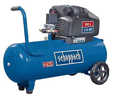 Scheppach HC105DC Compresseur double cylindre 100 l | 10 bar | 2,5 ch | 322 L