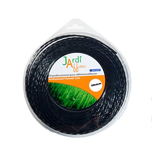 Jardiaffaires Fil pour débroussailleuse Professionnel Torsade 3mm x 75 mètres