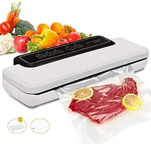 Kresal Vacuum Sealer Machine, Automatic Fresh Food-Sealer, Food-saver, Vacuum Packing Machine For Fruits, Meat and Wine Preservation with | Dry & Moist Sealing Modes | LED Indicator Lights
