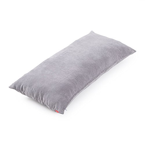 Baibu Purer Weicher Dekorativ Sofa Kissenbezug Kissenhülle mit verdecktem Reißverschluss aus Kord in 7 modernen Farben und 11 Größen,Hellgrau 40x80cm